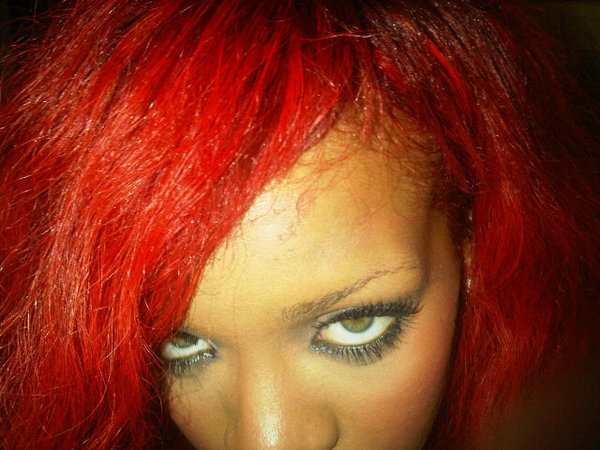 rihanna red hair. red hair from a rihanna